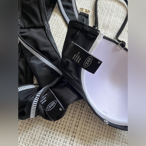 CIDER CONTRAST SEAM 90s Y2K BIKINI SET - Picture 5 of 6